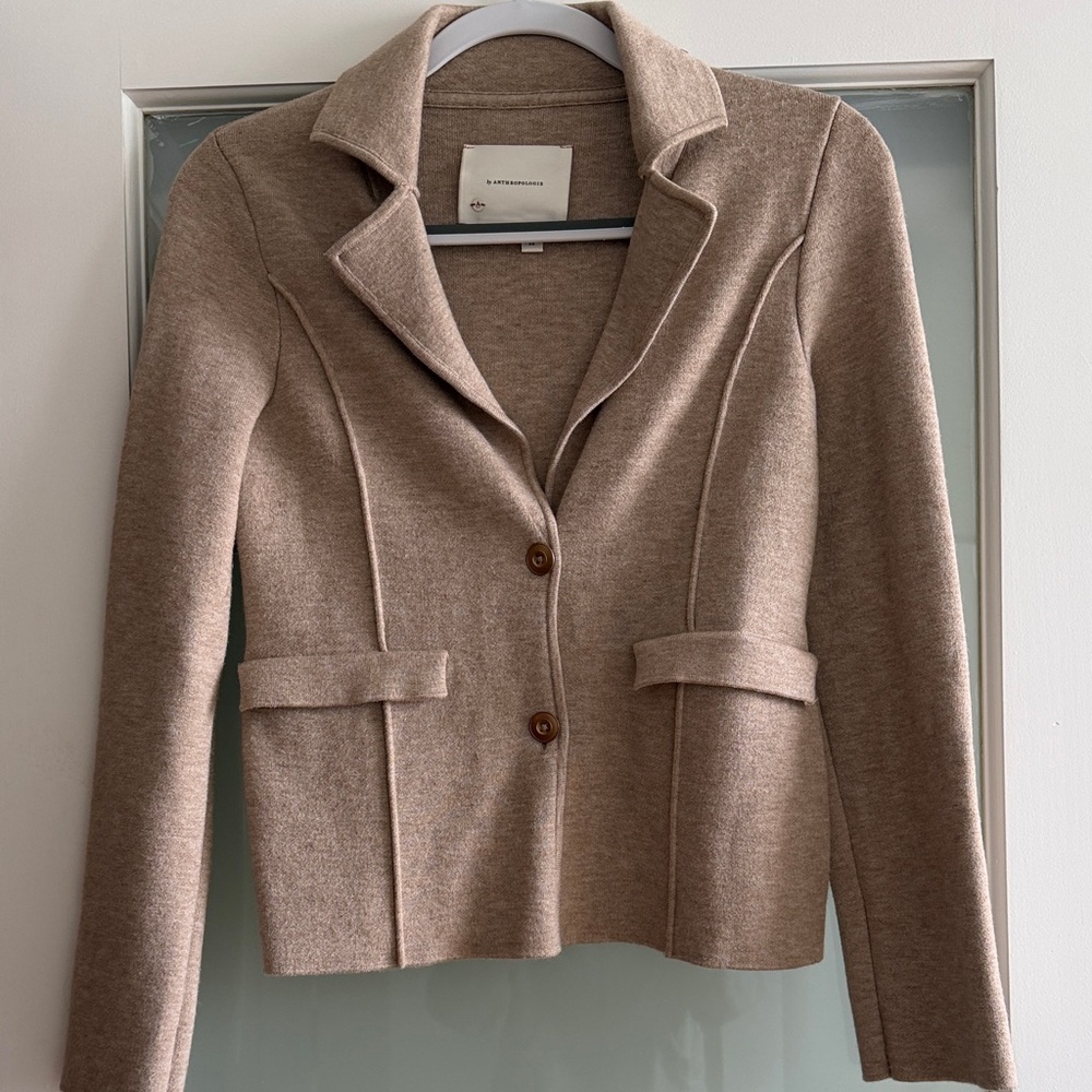 Anthropologie Light Tan Blazer